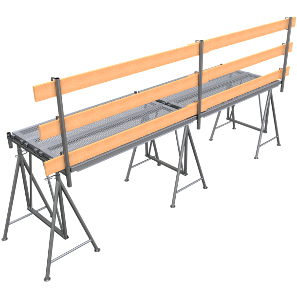 Guard-railing post | made of  48 mm tube | Railing post | galvanized